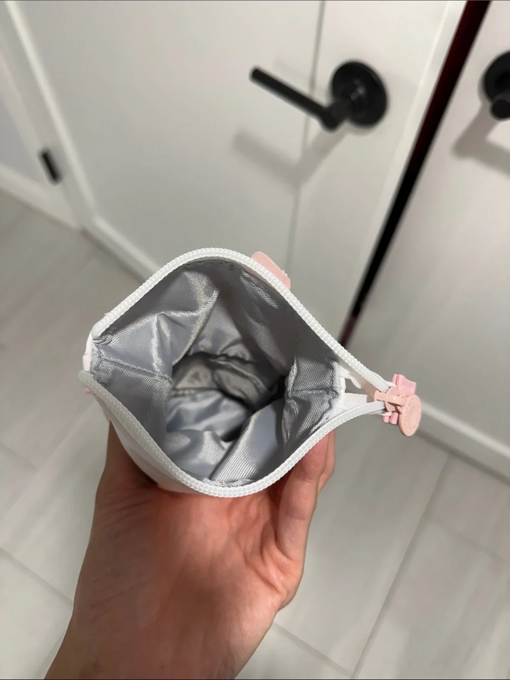 Kids Beige Bubble Tea Pouch with Cute Face